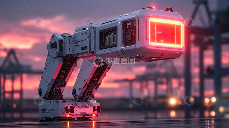 高清大图下载【趣麦麦图】未来科技机械臂