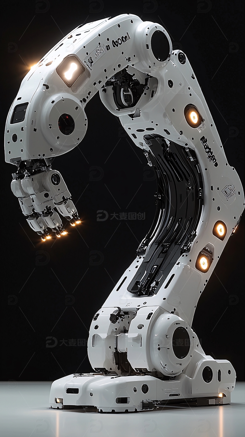 高清大图下载【趣麦麦图】科幻机械臂