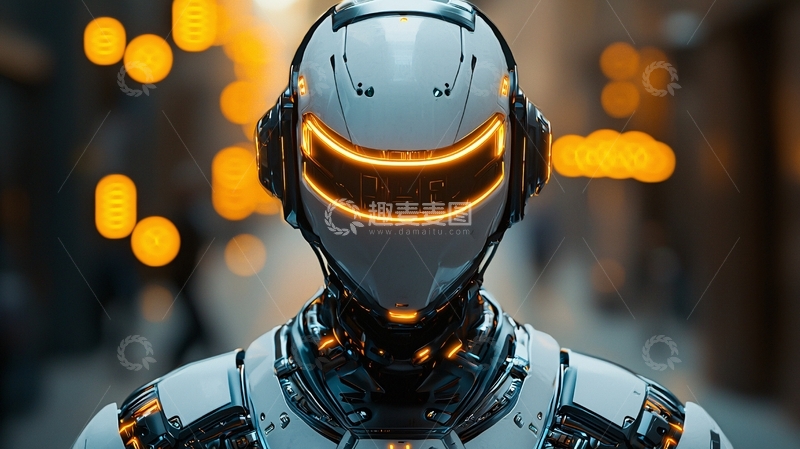 高清大图下载【趣麦麦图】未来科技感机器人