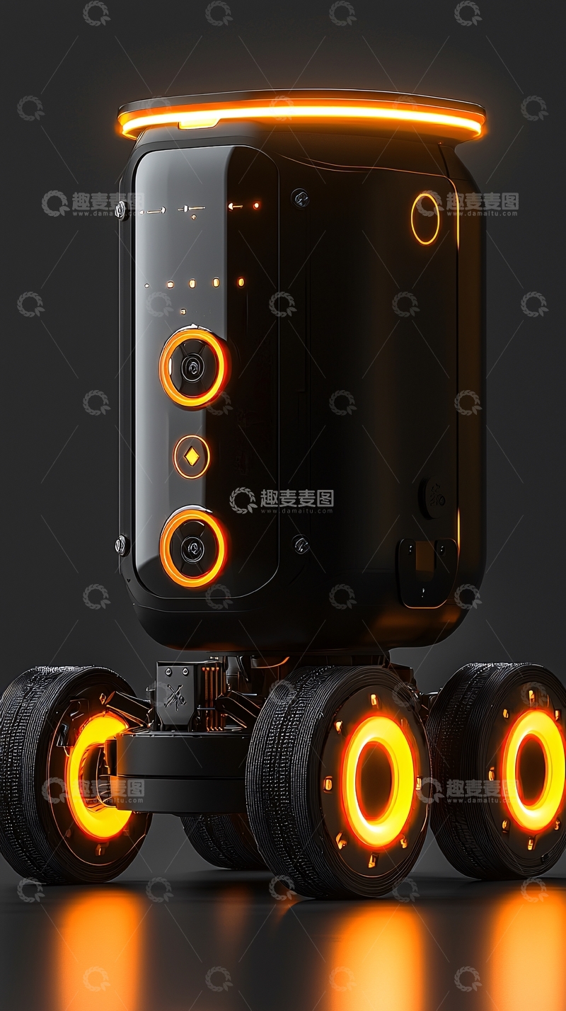 高清大图下载【趣麦麦图】未来感机器人