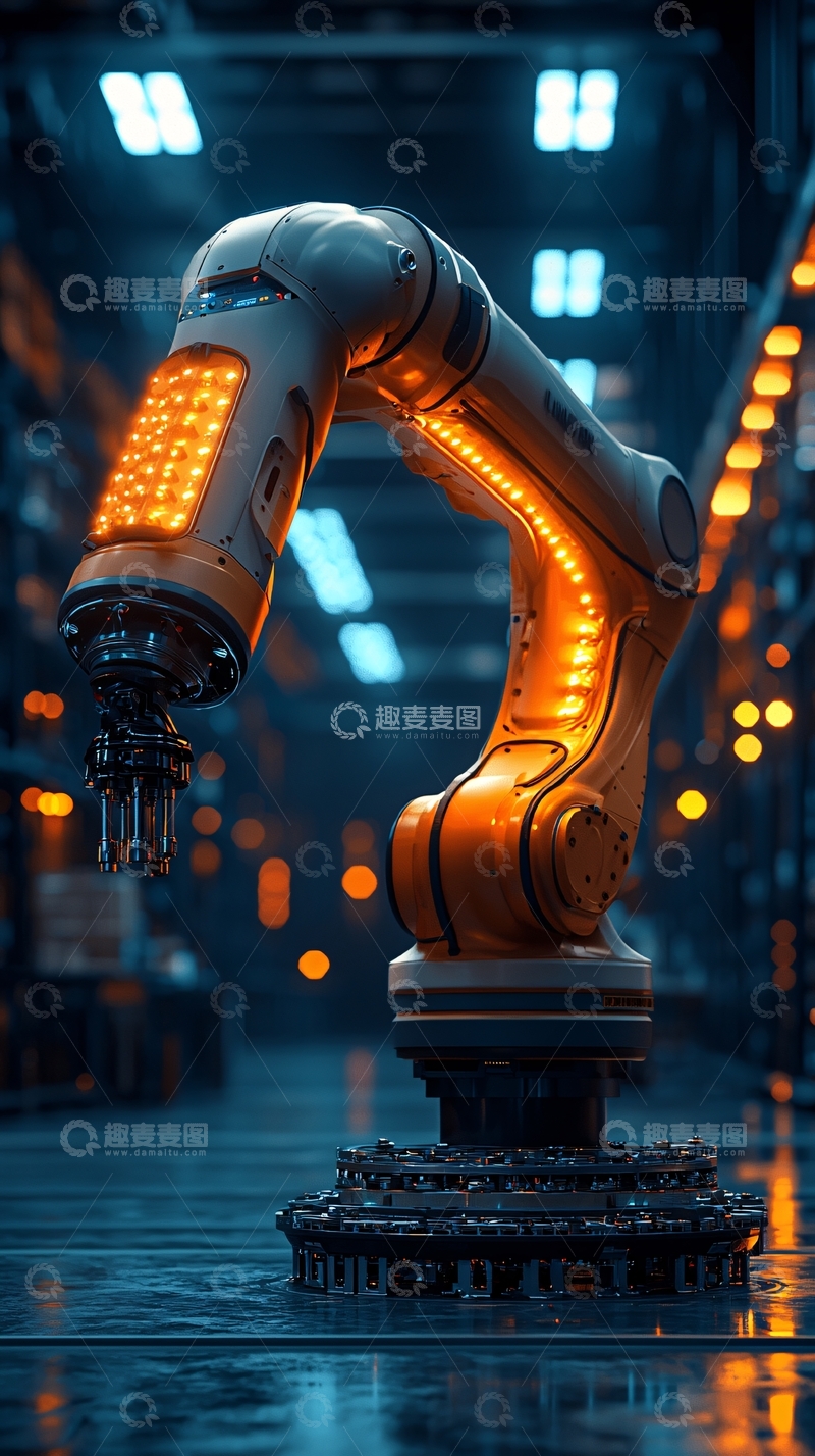 高清大图下载【趣麦麦图】工业机器人手臂10