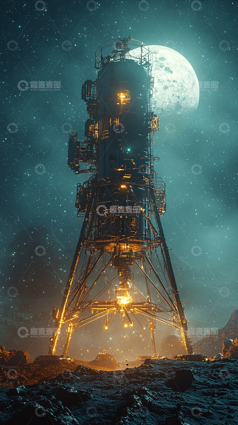 高清大图下载【趣麦麦图】太空塔