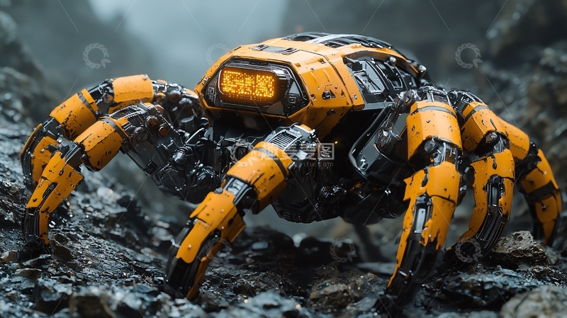 高清大图下载【趣麦麦图】机械蜘蛛