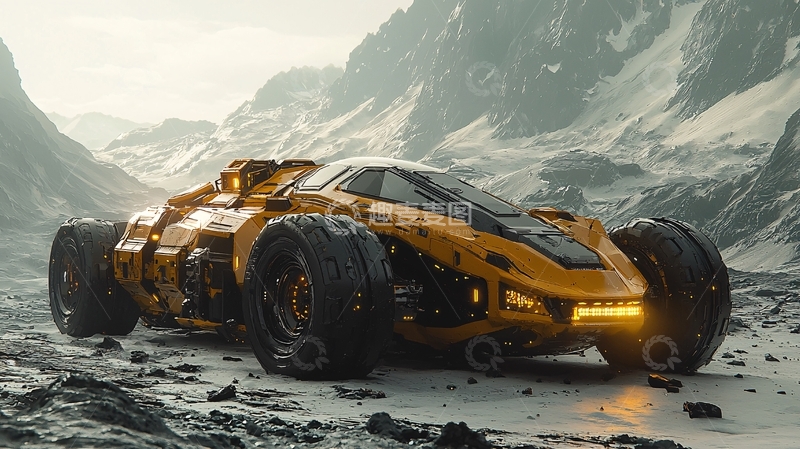 高清大图下载【趣麦麦图】未来感赛车
