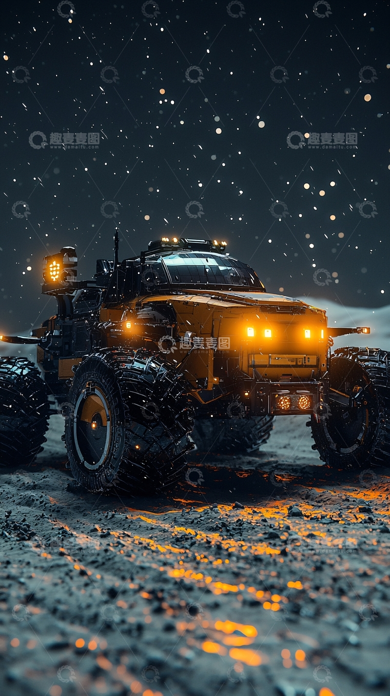 高清大图下载【趣麦麦图】未来科幻越野车