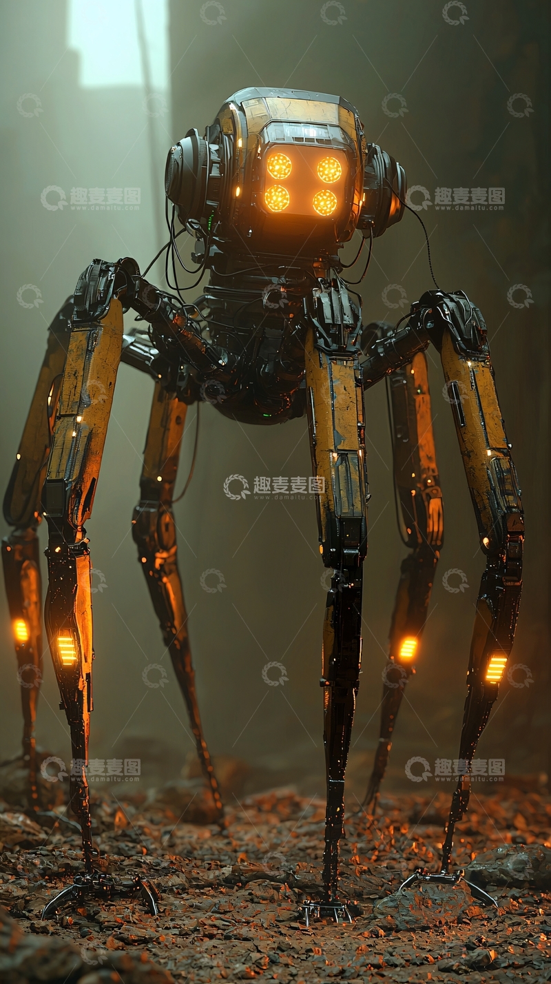 高清大图下载【趣麦麦图】机械蜘蛛