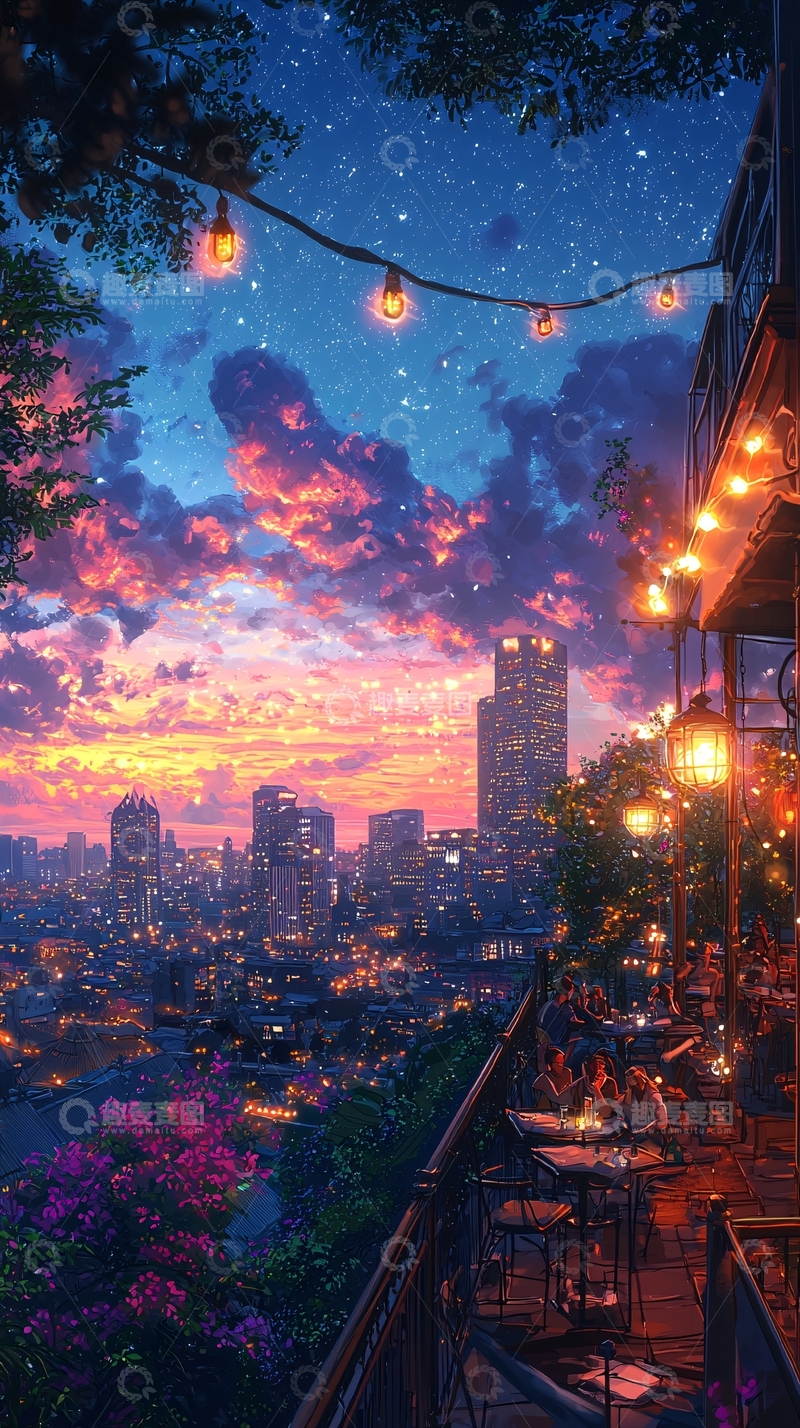 高清大图下载【趣麦麦图】夜景城市