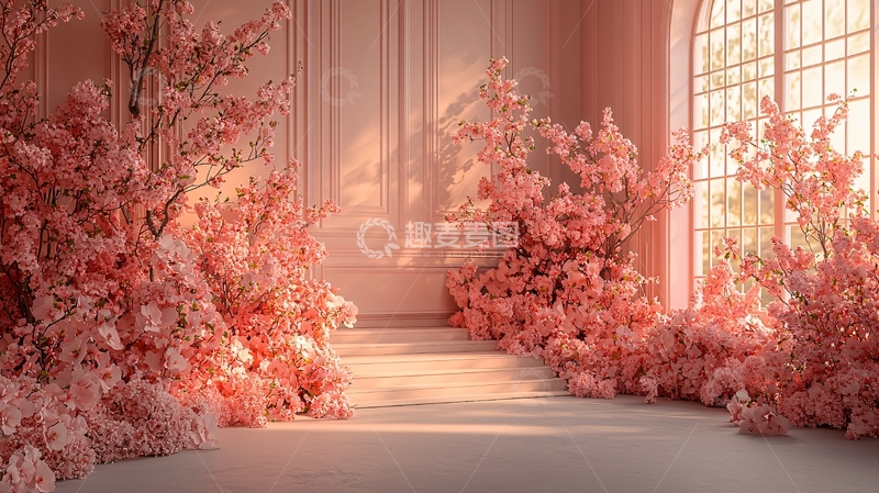 高清大图下载【趣麦麦图】粉色樱花