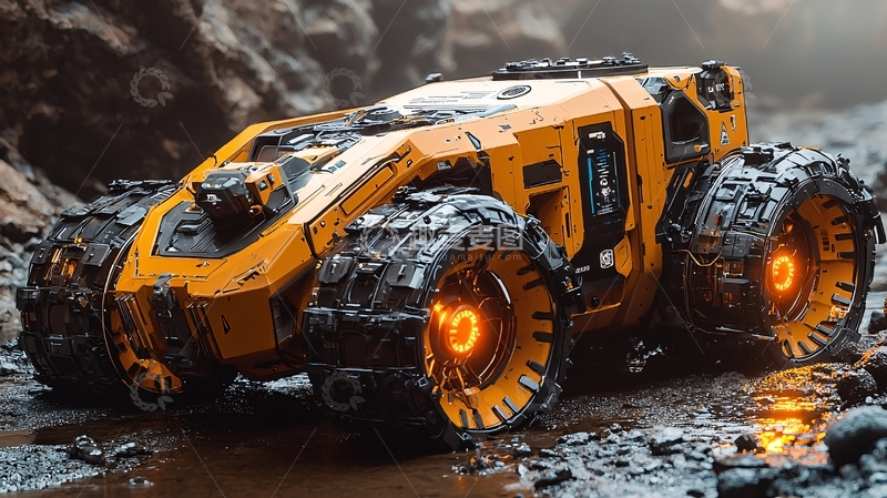 高清大图下载【趣麦麦图】未来科幻越野车