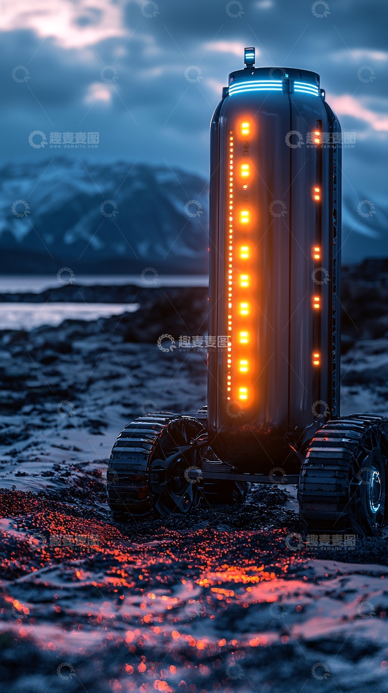 高清大图下载【趣麦麦图】未来感机器人