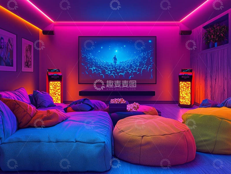 高清大图下载【趣麦麦图】家庭影院