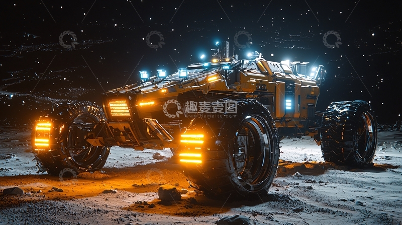 高清大图下载【趣麦麦图】未来科幻探测车