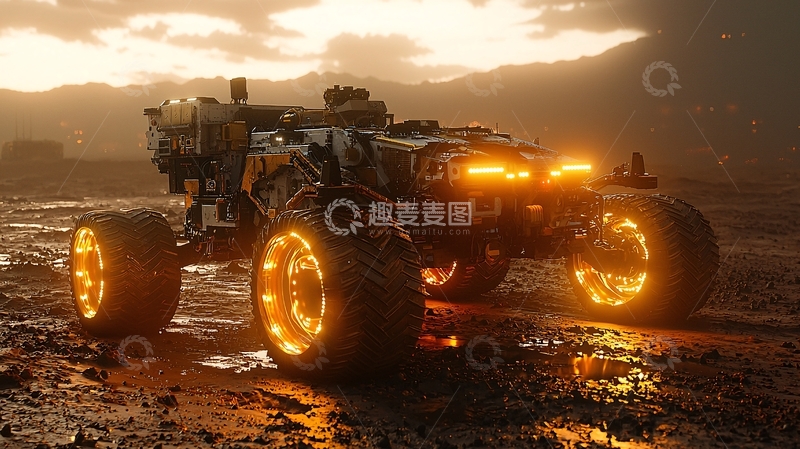高清大图下载【趣麦麦图】火星探测车