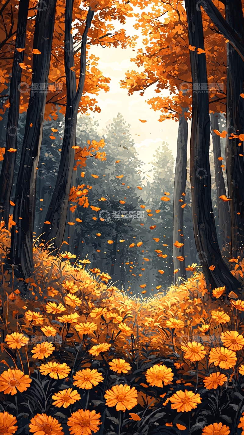 高清大图下载【趣麦麦图】秋季森林