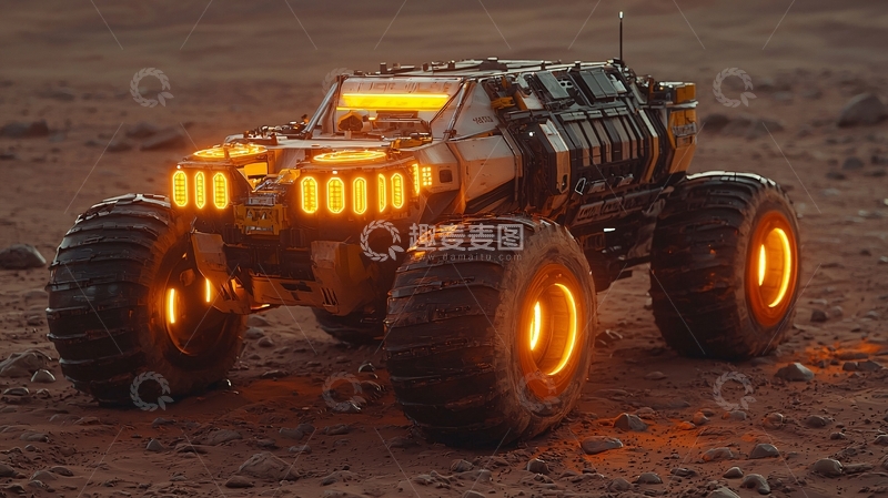 高清大图下载【趣麦麦图】未来感火星车