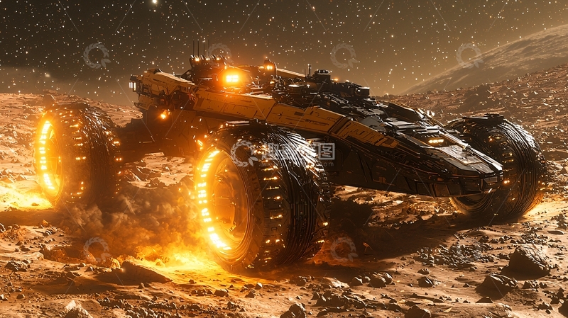 高清大图下载【趣麦麦图】火星探险车