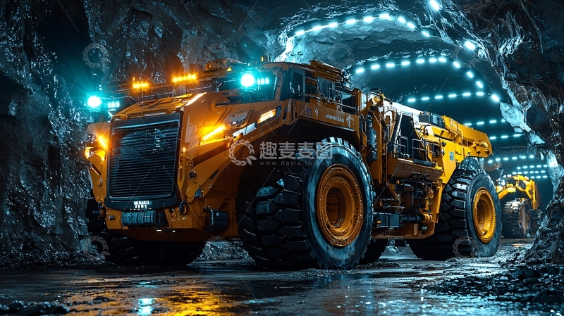 高清大图下载【趣麦麦图】矿山大型采矿卡车