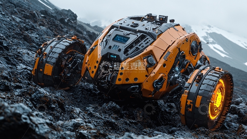 高清大图下载【趣麦麦图】未来科技越野车