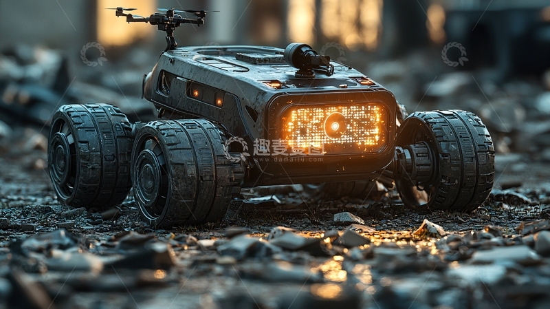 高清大图下载【趣麦麦图】未来感机器人