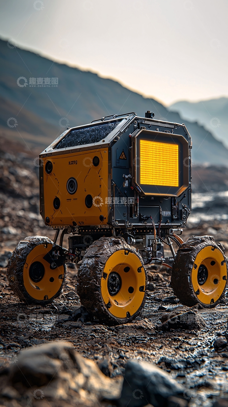 高清大图下载【趣麦麦图】未来感机器人