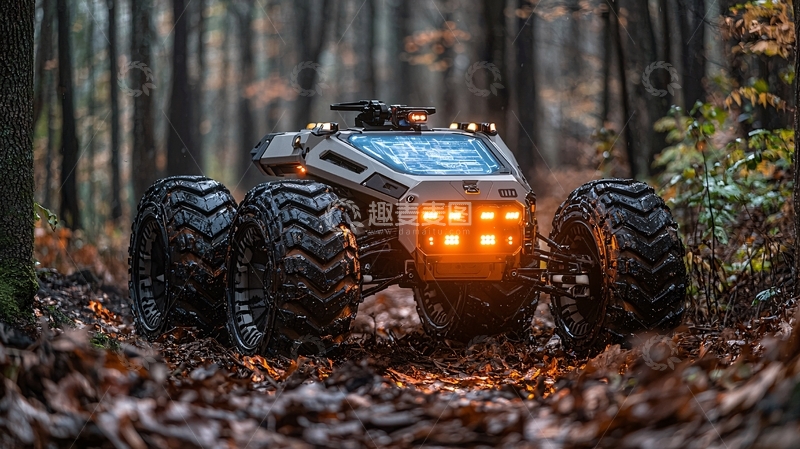 高清大图下载【趣麦麦图】森林越野车