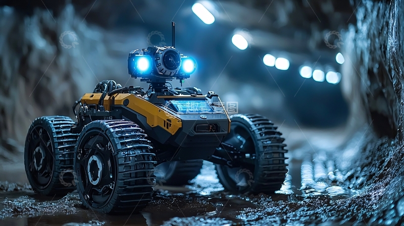 高清大图下载【趣麦麦图】探洞机器人