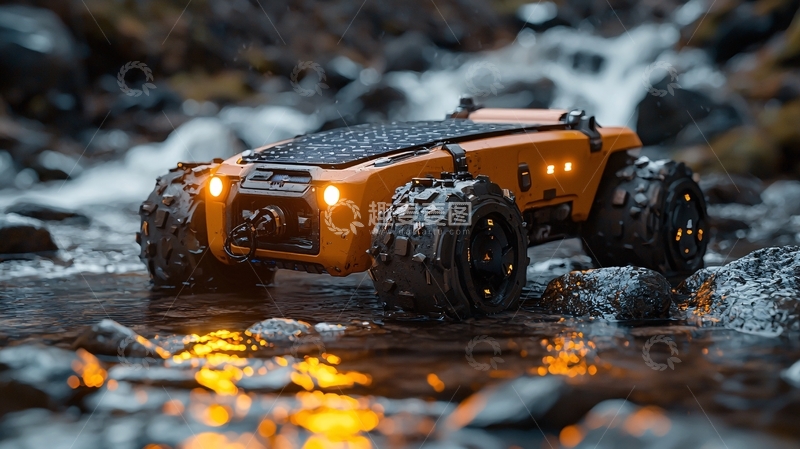 高清大图下载【趣麦麦图】越野机器人