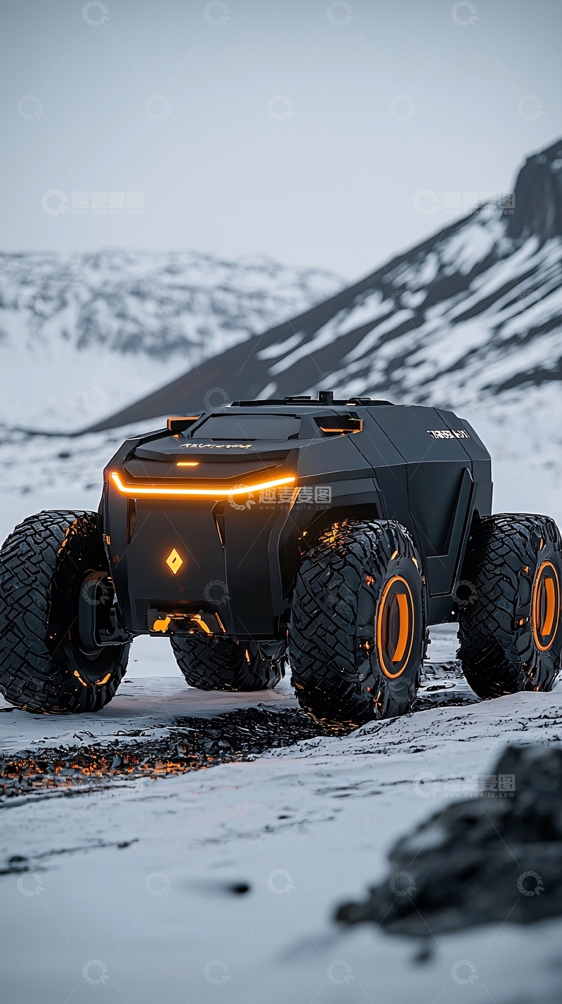 高清大图下载【趣麦麦图】未来科技越野车