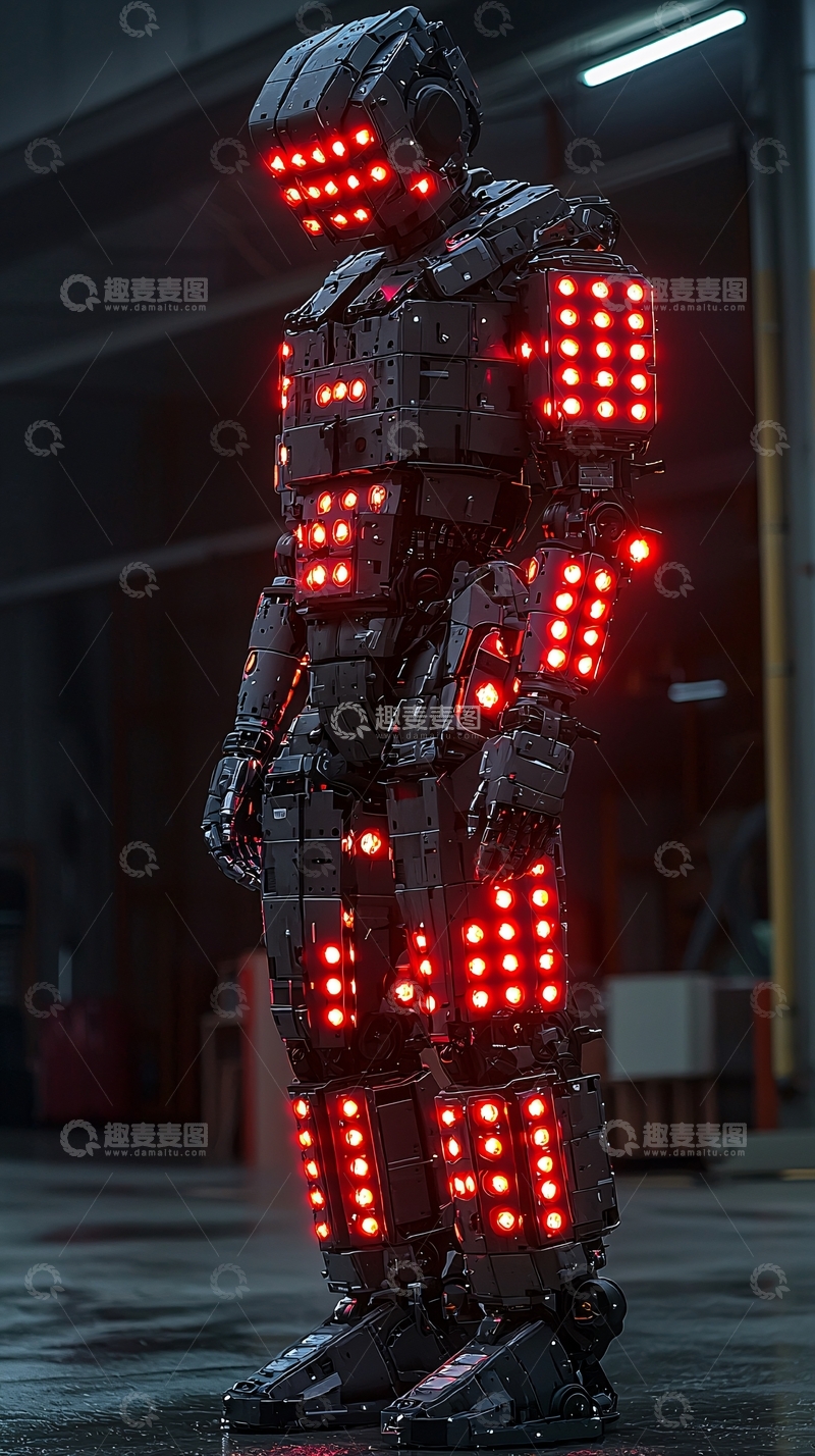 高清大图下载【趣麦麦图】未来科技感机器人