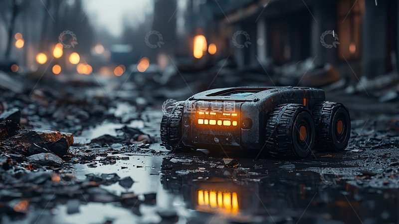 高清大图下载【趣麦麦图】废土机器人