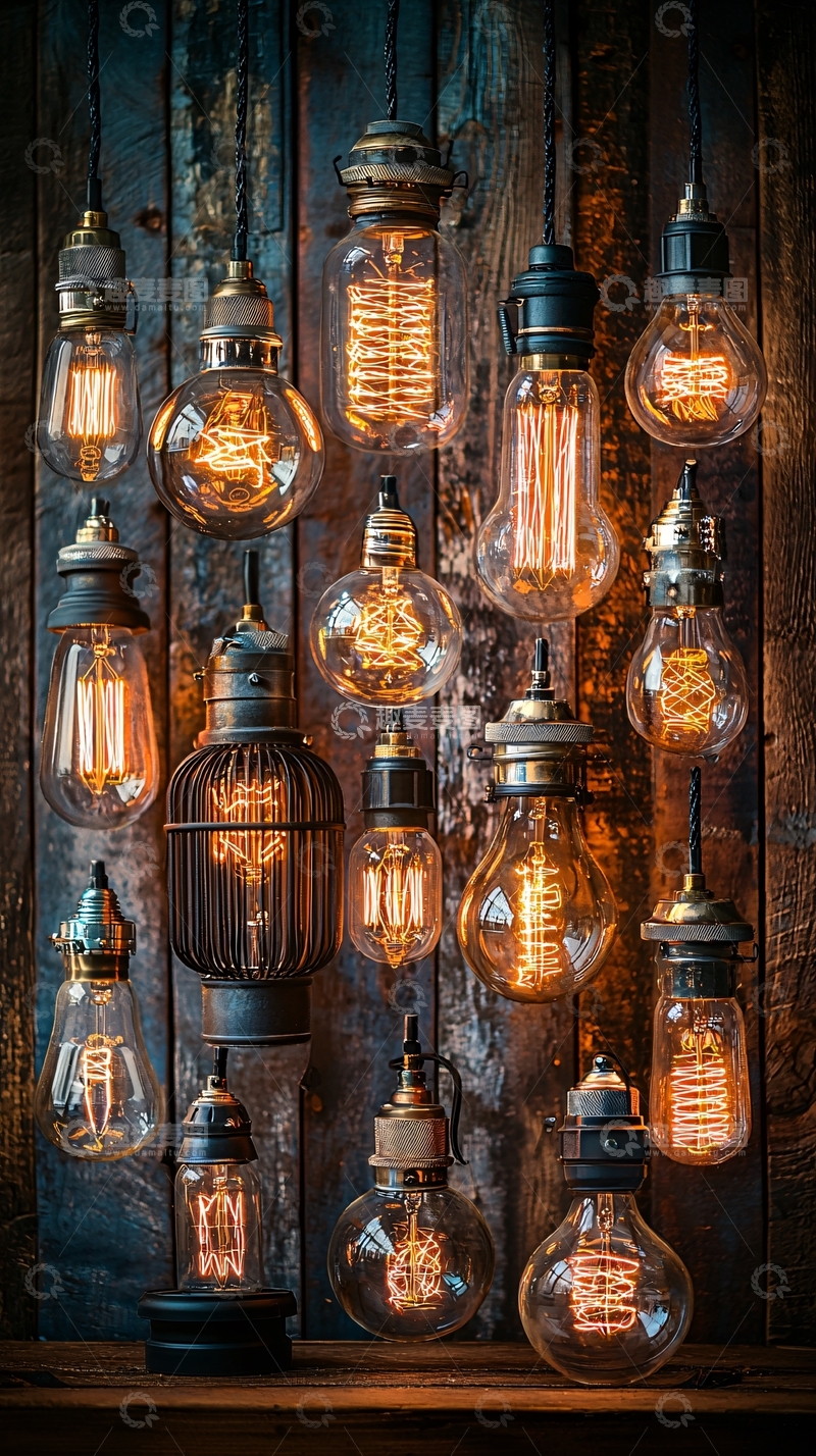 高清大图下载【趣麦麦图】复古灯泡集合