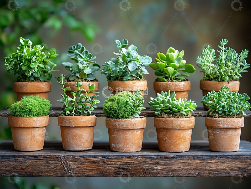 高清大图下载【趣麦麦图】小型盆栽植物合集