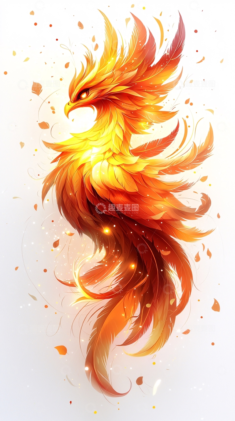 高清大图下载【趣麦麦图】火焰般的凤凰