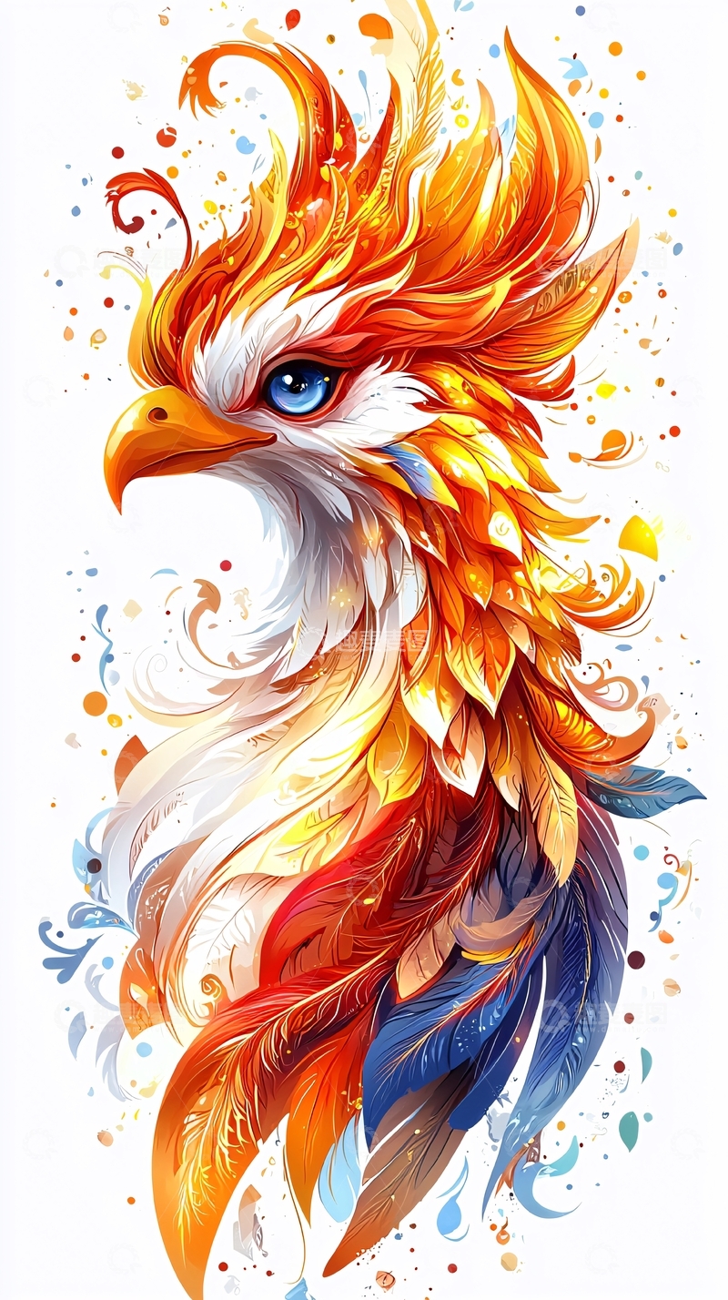 高清大图下载【趣麦麦图】火凤凰