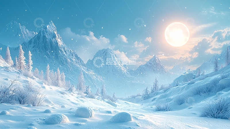 高清大图下载【趣麦麦图】冰雪奇缘般的梦幻山谷