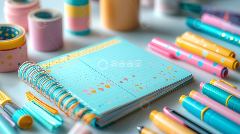 高清大图下载【趣麦麦图】文具静物