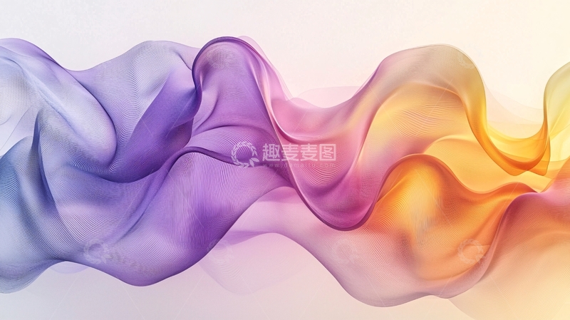 高清大图下载【趣麦麦图】彩色烟雾飘带