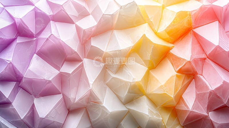 高清大图下载【趣麦麦图】彩色几何抽象背景