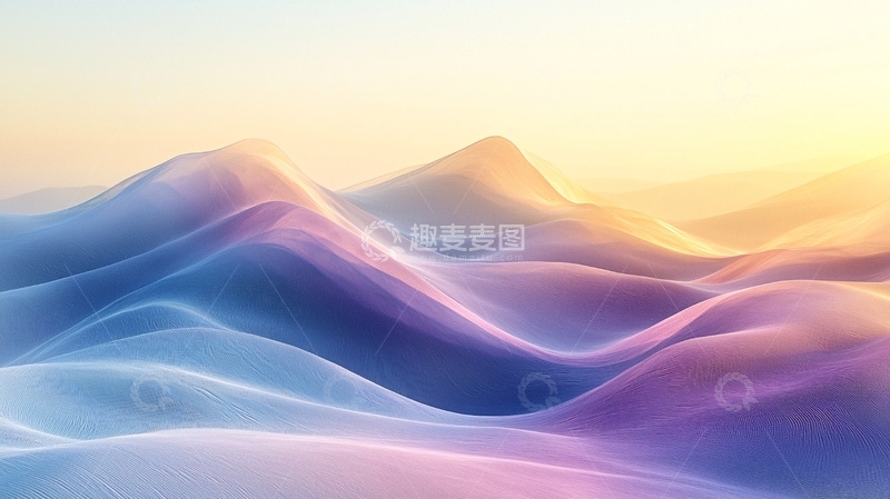 高清大图下载【趣麦麦图】梦幻多彩光影山峦