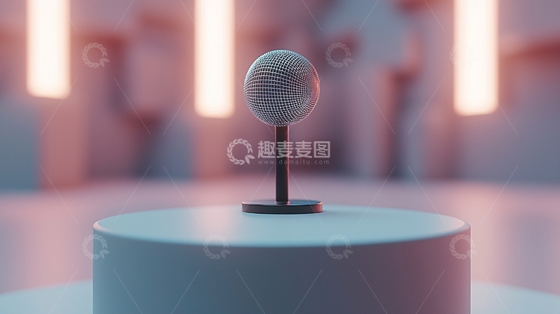 高清大图下载【趣麦麦图】光滑球体基座展示