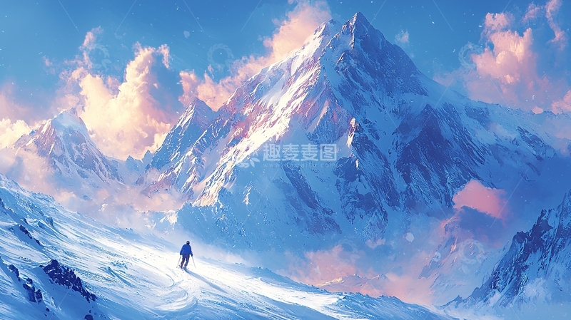 高清大图下载【趣麦麦图】雪山