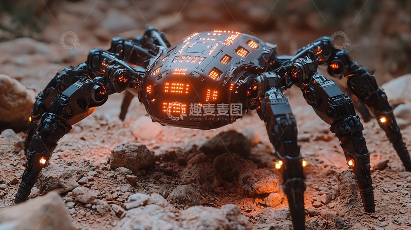 高清大图下载【趣麦麦图】机械蜘蛛