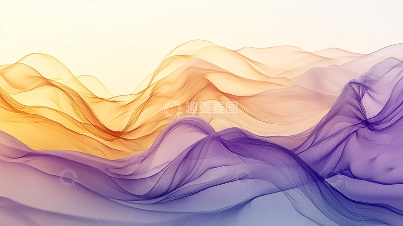 高清大图下载【趣麦麦图】抽象渐变色山峦