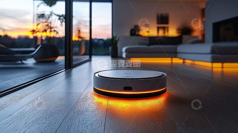 高清大图下载【趣麦麦图】智能扫地机器人