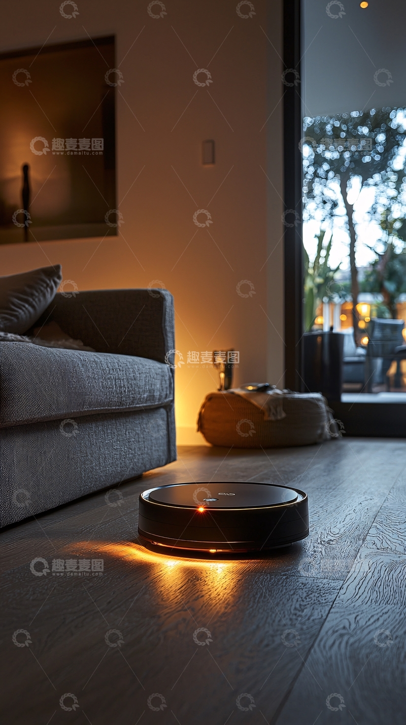 高清大图下载【趣麦麦图】家居扫地机器人