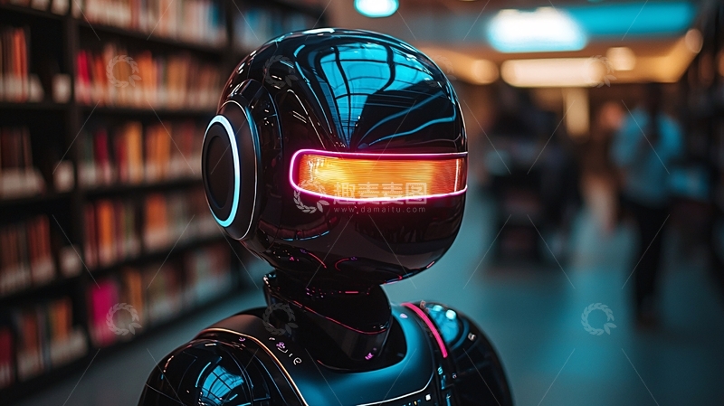 高清大图下载【趣麦麦图】未来感机器人