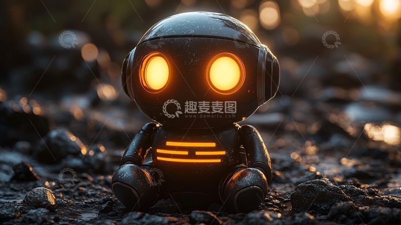 高清大图下载【趣麦麦图】小机器人