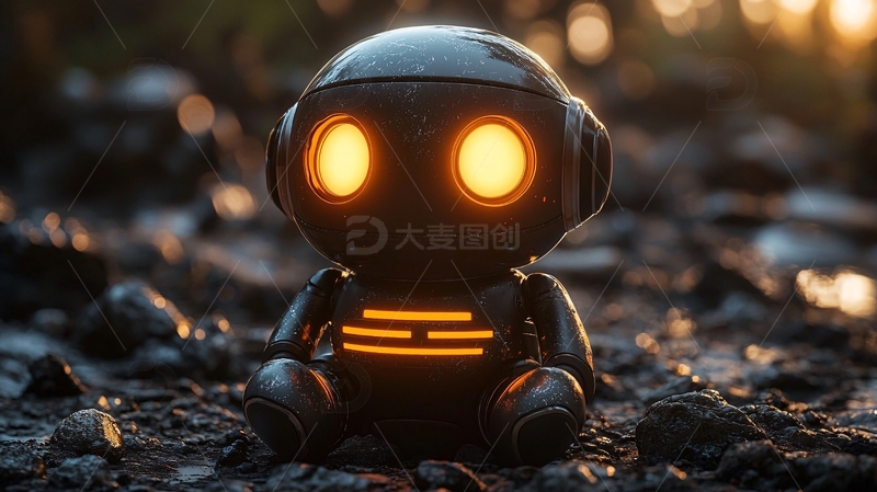 高清大图下载【趣麦麦图】小机器人