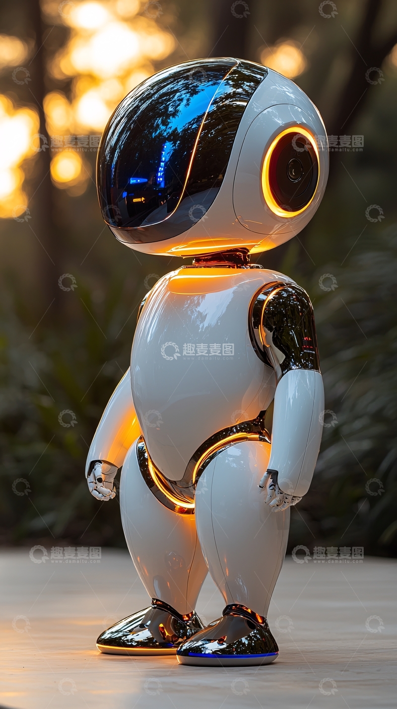 高清大图下载【趣麦麦图】可爱机器人