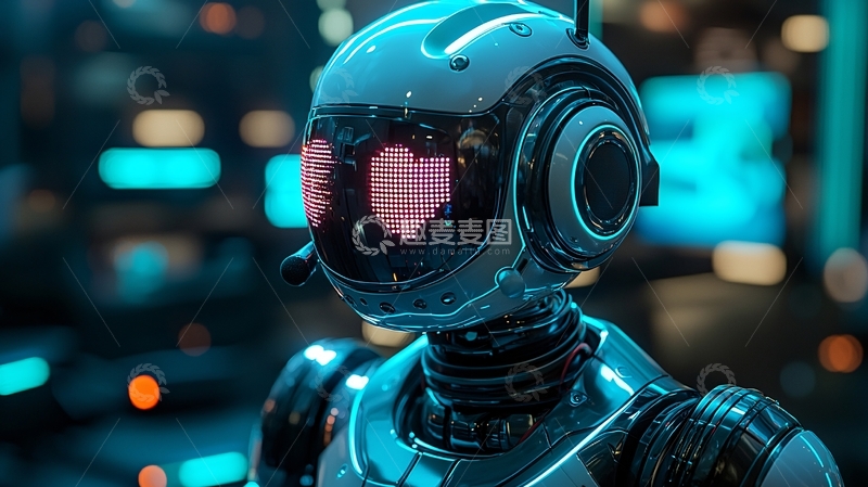高清大图下载【趣麦麦图】未来科技感机器人